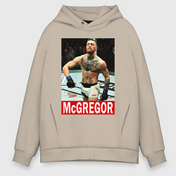 Толстовка оверсайз мужская Конор МакГрегор McGregor, цвет: миндальный