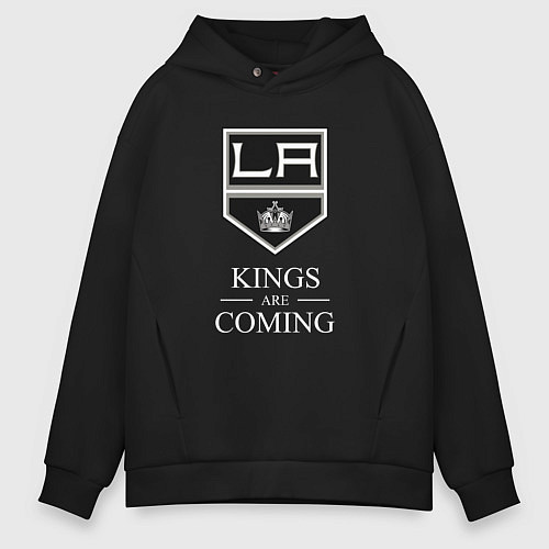 Мужское худи оверсайз Los Angeles Kings, Лос Анджелес Кингз / Черный – фото 1