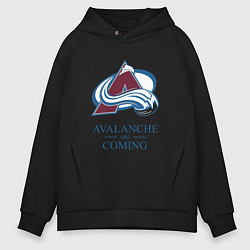 Мужское худи оверсайз Colorado Avalanche are coming , Колорадо Эвеланш