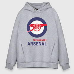 Толстовка оверсайз мужская Arsenal The Gunners, цвет: меланж