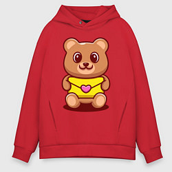 Мужское худи оверсайз Bear & Heart