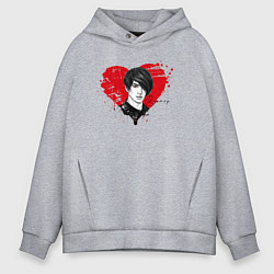 Толстовка оверсайз мужская Кровь Виктора, цвет: меланж