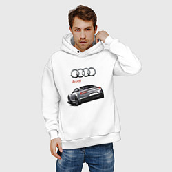 Толстовка оверсайз мужская Audi Prestige Concept, цвет: белый — фото 2