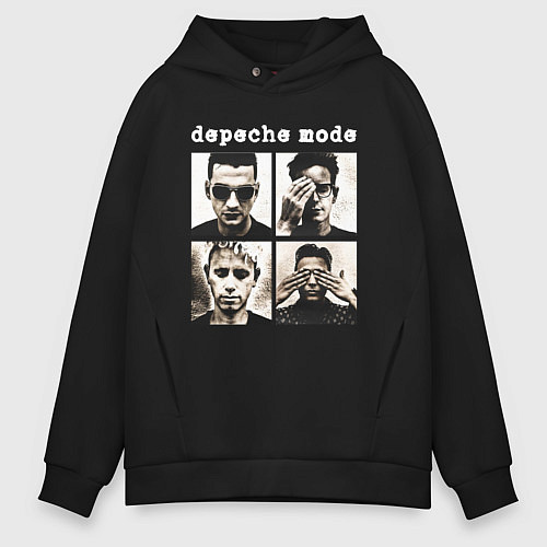 Мужское худи оверсайз DEPECHE MODE ДЕПЕШ МОД / Черный – фото 1