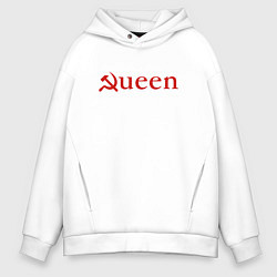 Мужское худи оверсайз Queen Серп и Молот Надпись