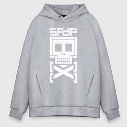 Толстовка оверсайз мужская 5FDP AfterLife logo, цвет: меланж