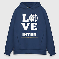 Толстовка оверсайз мужская Inter Love Classic, цвет: тёмно-синий