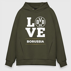 Толстовка оверсайз мужская Borussia Love Classic, цвет: хаки