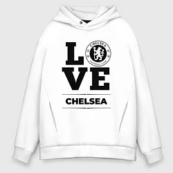 Толстовка оверсайз мужская Chelsea Love Классика, цвет: белый