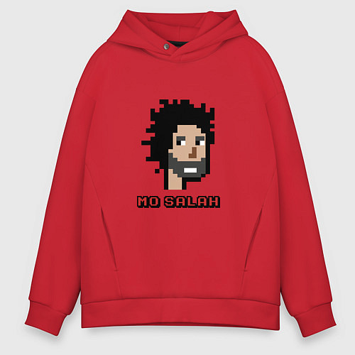 Мужское худи оверсайз Salah 8-Bit / Красный – фото 1