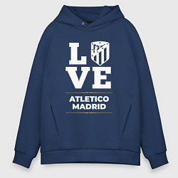 Толстовка оверсайз мужская Atletico Madrid Love Classic, цвет: тёмно-синий