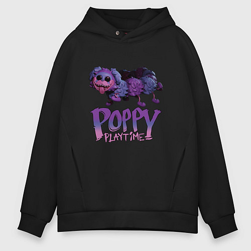 Мужское худи оверсайз POPPY PLAYTIME PJ Pug-a-Pillar / Черный – фото 1