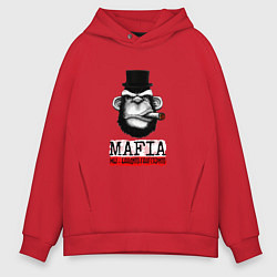 Толстовка оверсайз мужская Мафия - Mafia, цвет: красный