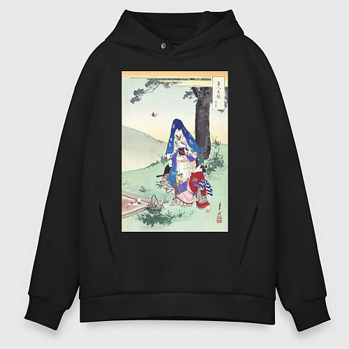 Мужское худи оверсайз Picnic Пикник / Черный – фото 1