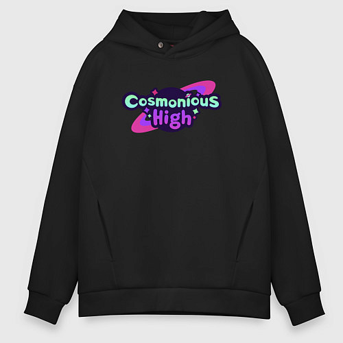 Мужское худи оверсайз Cosmonious High Logo / Черный – фото 1