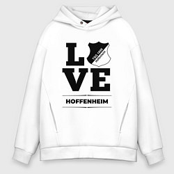 Толстовка оверсайз мужская Hoffenheim Love Классика, цвет: белый