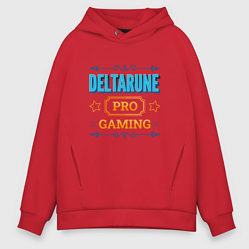 Мужское худи оверсайз Игра Deltarune PRO Gaming / Красный – фото 1