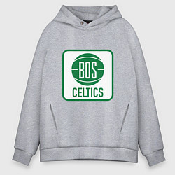 Толстовка оверсайз мужская Bos Celtics, цвет: меланж