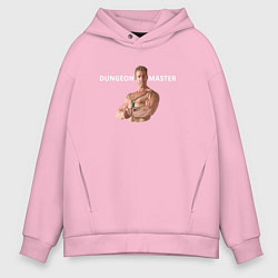 Толстовка оверсайз мужская Dungeon Master Billy, цвет: светло-розовый