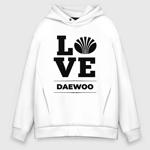 Мужское худи оверсайз Daewoo Love Classic / Белый – фото 1