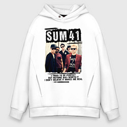 Толстовка оверсайз мужская SUM 41 PIECES, цвет: белый