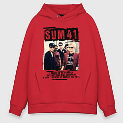 Толстовка оверсайз мужская SUM 41 PIECES, цвет: красный