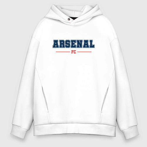 Мужское худи оверсайз Arsenal FC Classic / Белый – фото 1