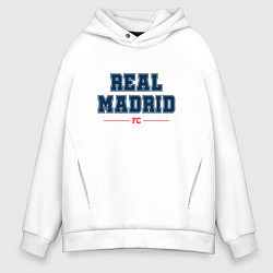 Толстовка оверсайз мужская Real Madrid FC Classic, цвет: белый