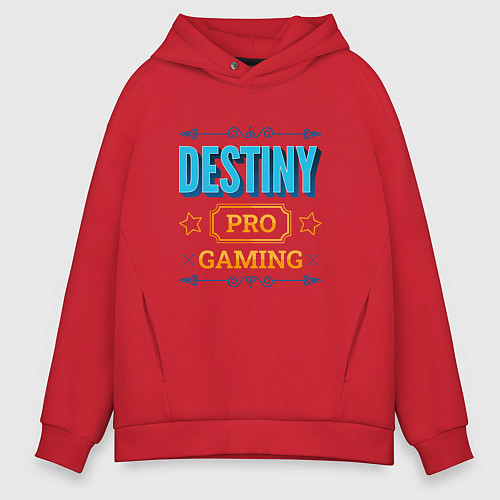 Мужское худи оверсайз Игра Destiny PRO Gaming / Красный – фото 1