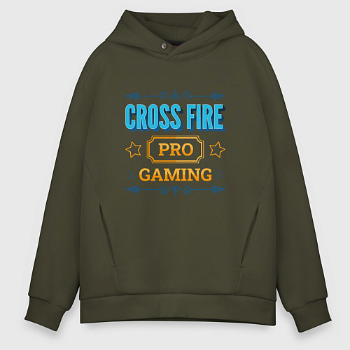 Мужское худи оверсайз Игра Cross Fire PRO Gaming / Хаки – фото 1