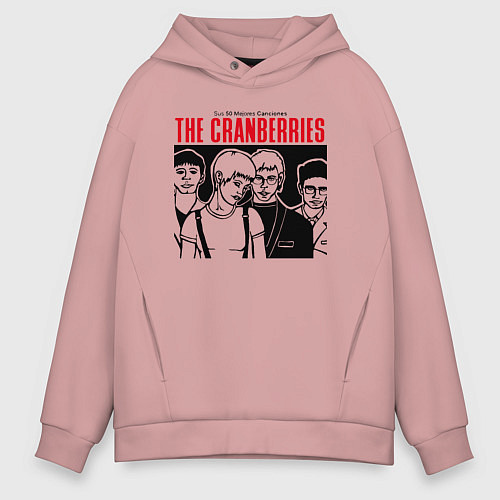 Мужское худи оверсайз Sus 50 mejores canciones - The Cranberries / Пыльно-розовый – фото 1