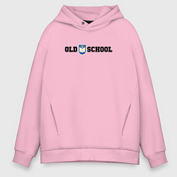 Мужское худи оверсайз Old school, шеврон старой школы