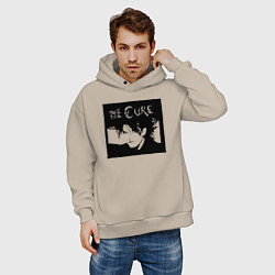 Толстовка оверсайз мужская The Cure Роберт Смит, цвет: миндальный — фото 2