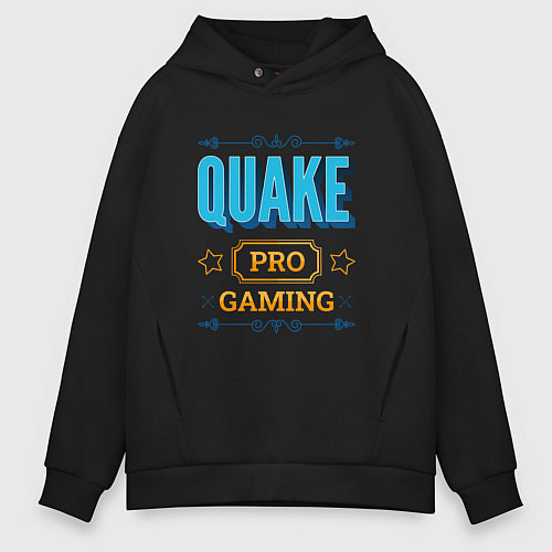 Мужское худи оверсайз Игра Quake pro gaming / Черный – фото 1