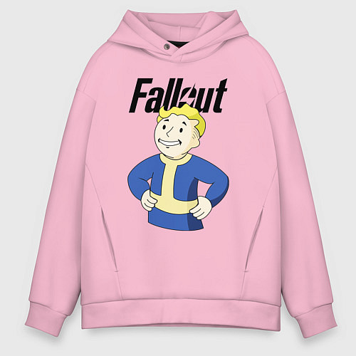 Мужское худи оверсайз Fallout blondie boy / Светло-розовый – фото 1