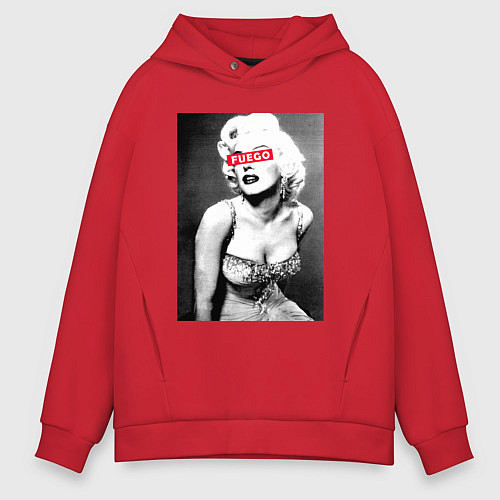 Мужское худи оверсайз Fuego / Красный – фото 1