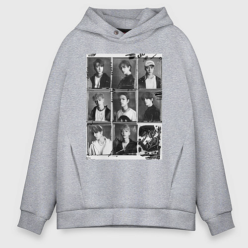 Мужское худи оверсайз Stray Kids Go Live / Меланж – фото 1