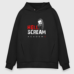 Толстовка оверсайз мужская Hellscream Academy, цвет: черный