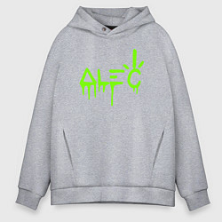 Толстовка оверсайз мужская Alec Monopoly - лого, цвет: меланж