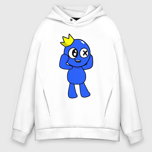 Мужское худи оверсайз Rainbow Friends / Белый – фото 1