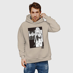 Толстовка оверсайз мужская Синъэй и Владилена арт - 86, цвет: миндальный — фото 2