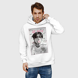 Толстовка оверсайз мужская Lee Know Stray Kids, цвет: белый — фото 2