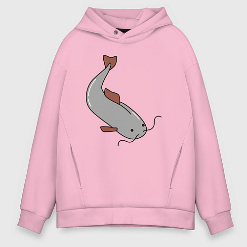 Мужское худи оверсайз Coм / Светло-розовый – фото 1