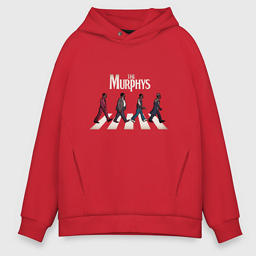 Мужское худи оверсайз The Murphys / Красный – фото 1