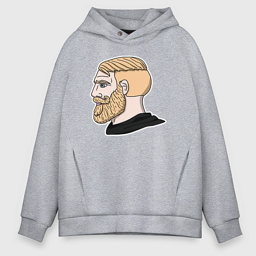 Мужское худи оверсайз Чад / Меланж – фото 1
