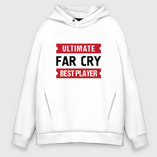 Мужское худи оверсайз Far Cry: Ultimate Best Player / Белый – фото 1