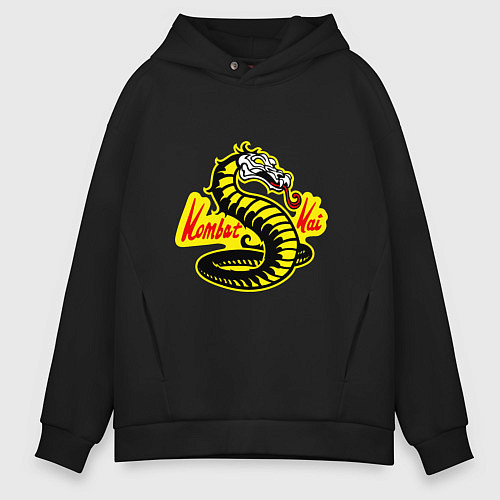 Мужское худи оверсайз Mortal Kai / Черный – фото 1