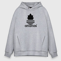 Толстовка оверсайз мужская Ananas - Adidas, цвет: меланж