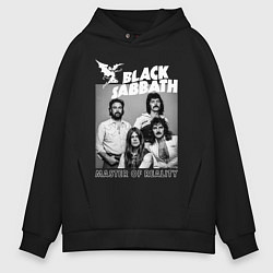 Толстовка оверсайз мужская Black Sabbath rock, цвет: черный