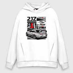 Мужское худи оверсайз Toyota Supra mk4 2JZ